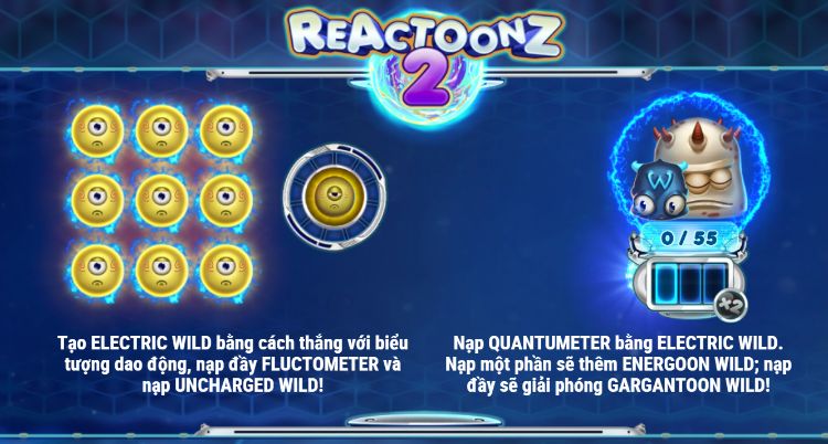 tính năng trong Reactoonz 2