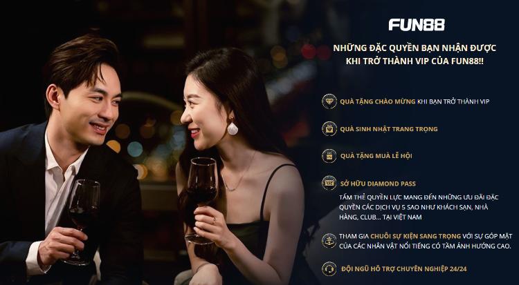 đặc quyền vip fun88